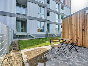 Wohnung, Verbundwerkstoff, Eigentumswohnung, Balkon, Garten, Abstellgleis, Daylighting, Planke, Aluminium