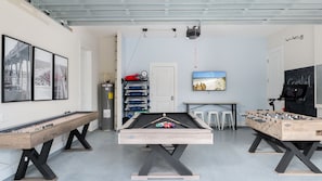 Let the games begin! Enjoy hours of fun with pool, shuffleboard, foosball, and more in our fully-equipped game room.
