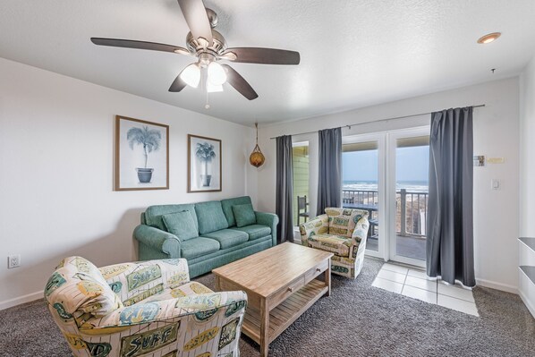 Living Area - Large windows offering panoramic views