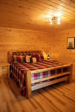 King bedroom located downstairs. 