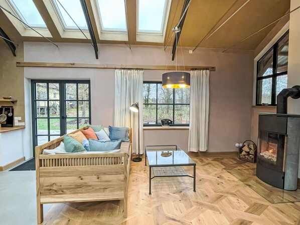 Furniture, Interior Design, Flooring, Floor, Wood, Ceiling, Wood Flooring, Room, Lighting, Home