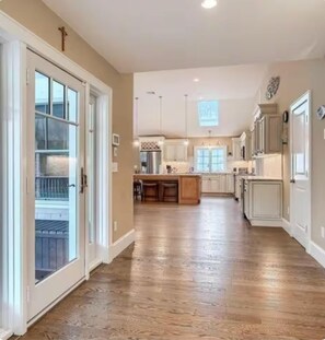 Main entry from covered porch