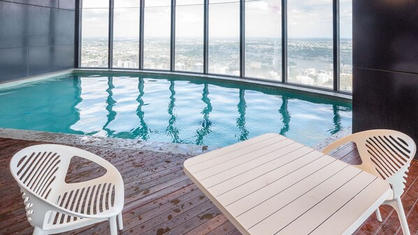 Enjoy a dip in the indoor pool