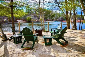 lake side fire pit!