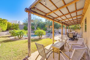 Covered Patio | Private Outdoor Entertainment Area