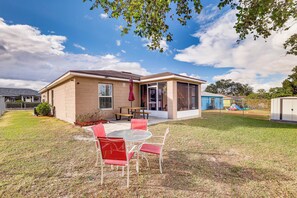 Exterior | Private Yard w/ Dining Areas | Screened Porch