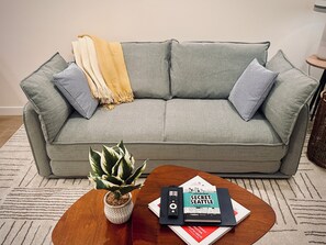 Meet the TikTok famous Koala Couch/Sofa Bed - comfy, converts to a Queen bed!