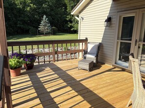 Outside deck