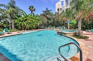 One of 2 sparkling pools located within the complex. 