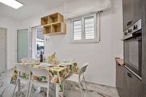 Kitchen and dining area