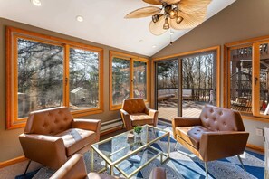 Welcome to our inviting gathering space, where comfort meets style, making it the ideal spot for friends and family!