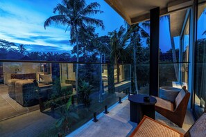Blick vom Balkon