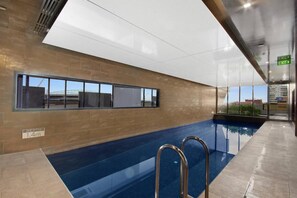 An indoor pool.