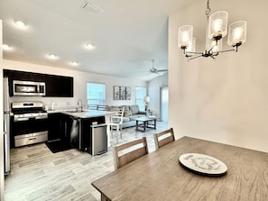 Open Concept: Dining/Kitchen/Living Room