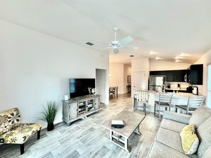 Open Concept: Dining/Kitchen/Living Room