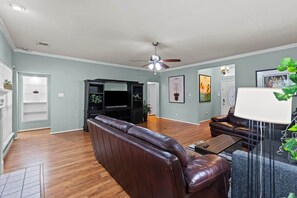 Large warm living room for everyone