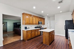 Spacious full functional kitchen with all appliance you need