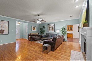 Large warm living room for everyone