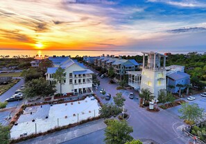 Take a golf cart ride to Downtown Windmark.