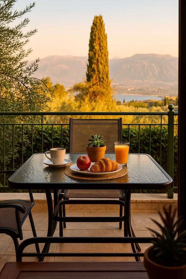 A balcony with a view