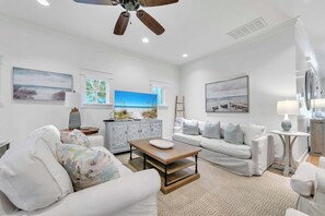 West Beach Cottage living room