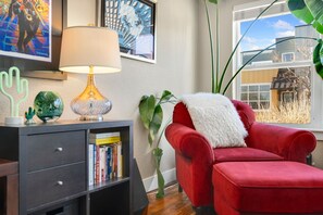 Living Area with Smart TV | Reading Nook