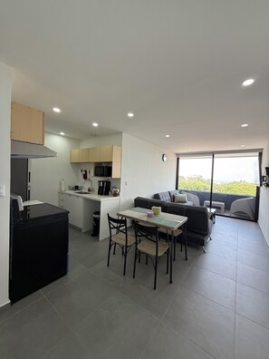 Kitchen and Living Room