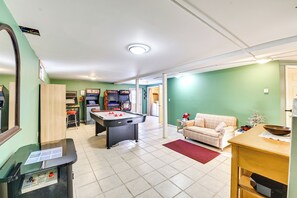 Game Room | Lower Level | Air Hockey | Arcade Games | Workspace
