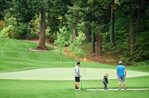 Spend quality time at The Backyard Golf with family and friends.