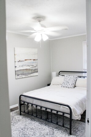 Peaceful with blackout curtains.
