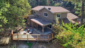 Arial view of the home