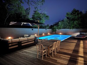 Deck at night