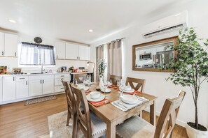 Enjoy meals and conversations in our cozy dining area.