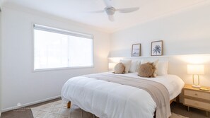 Master Bedroom - King size bed with quality linens provided