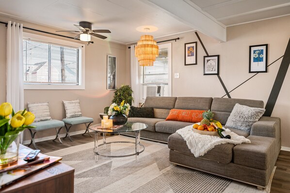 Comfortable seating and stylish decor make this space perfect for relaxation.