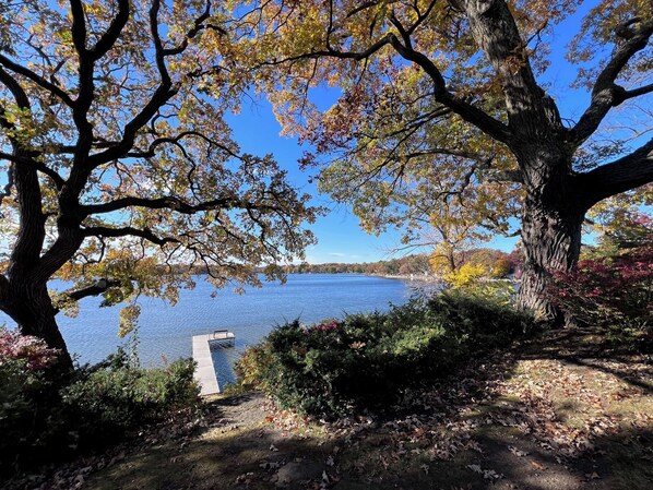 View from deck on rear of lakehouse.