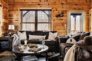 Queen size sofa-bed to accommodate larger groups. 