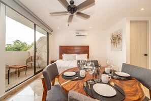 Dine in comfort and style in this bright, open dining area, designed for easy living.
