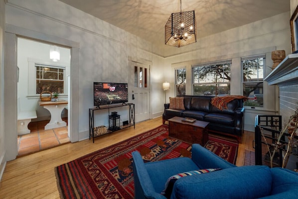 Casita #1: View from living room into the kitchen's dining area