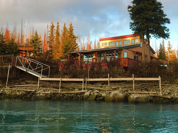 View of house from the river