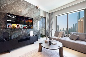 Indulge in premium entertainment with our 65-inch Smart TV feat. Netflix Premium