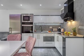 Kitchen and dining area