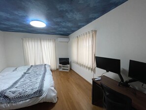 Second floor bedroom and living space
