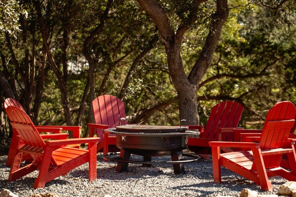The perfect fireside gathering spot.