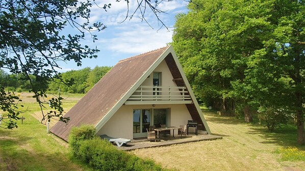 Chalet and patio