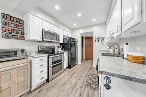 Full kitchen with all the cooking essentials