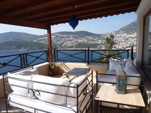 Terrace with view of Kalkan Bay and Harbour