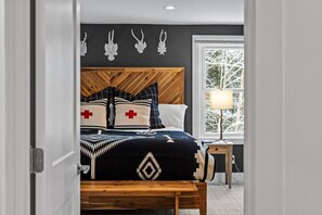 Get your best night's sleep in our cozy King bed
