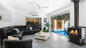 Marine Adventures | Family Room | Air Conditioned | Fireplace