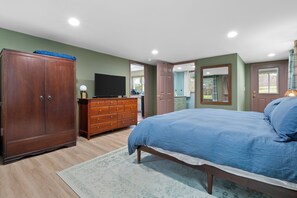 Master bedroom with king bed
